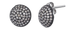 Oxidised Sterling Silver & Diamond Stud Earrings