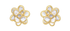Delhi Diamond Flower Stud Earrings