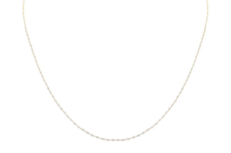 Fine Gold & Diamond Rosary Necklace