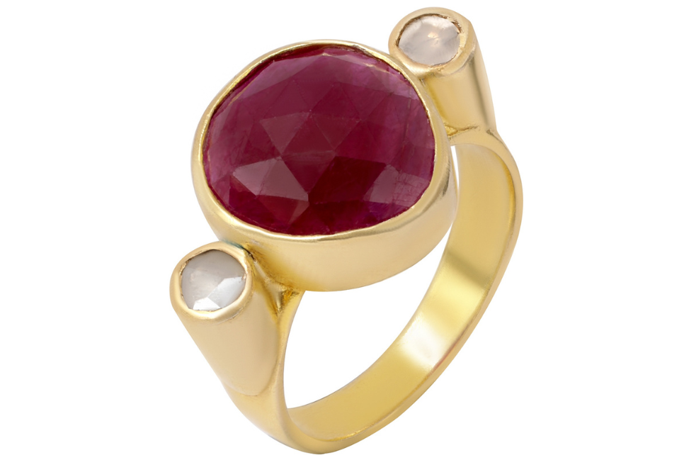 Ruby & Diamond Accent Ring