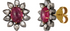 Fine Gold Grey Diamond Stud Earrings