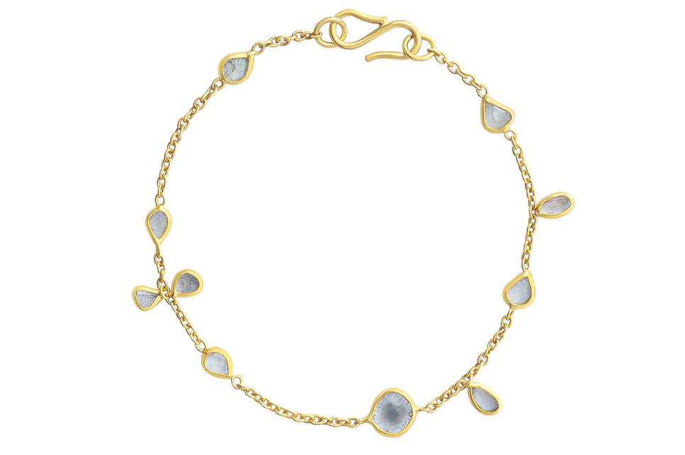 Delhi Diamond Slice Charm Bracelet