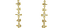 Delhi Diamond Dotted Line Earrings