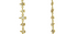 Delhi Diamond Dotted Line Earrings