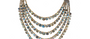 Diva Labradorite 5 Line Beaded Necklace
