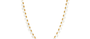 Diva Single Line Moonstone Necklace