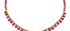 Diva Ruby Single Line Bead Necklace