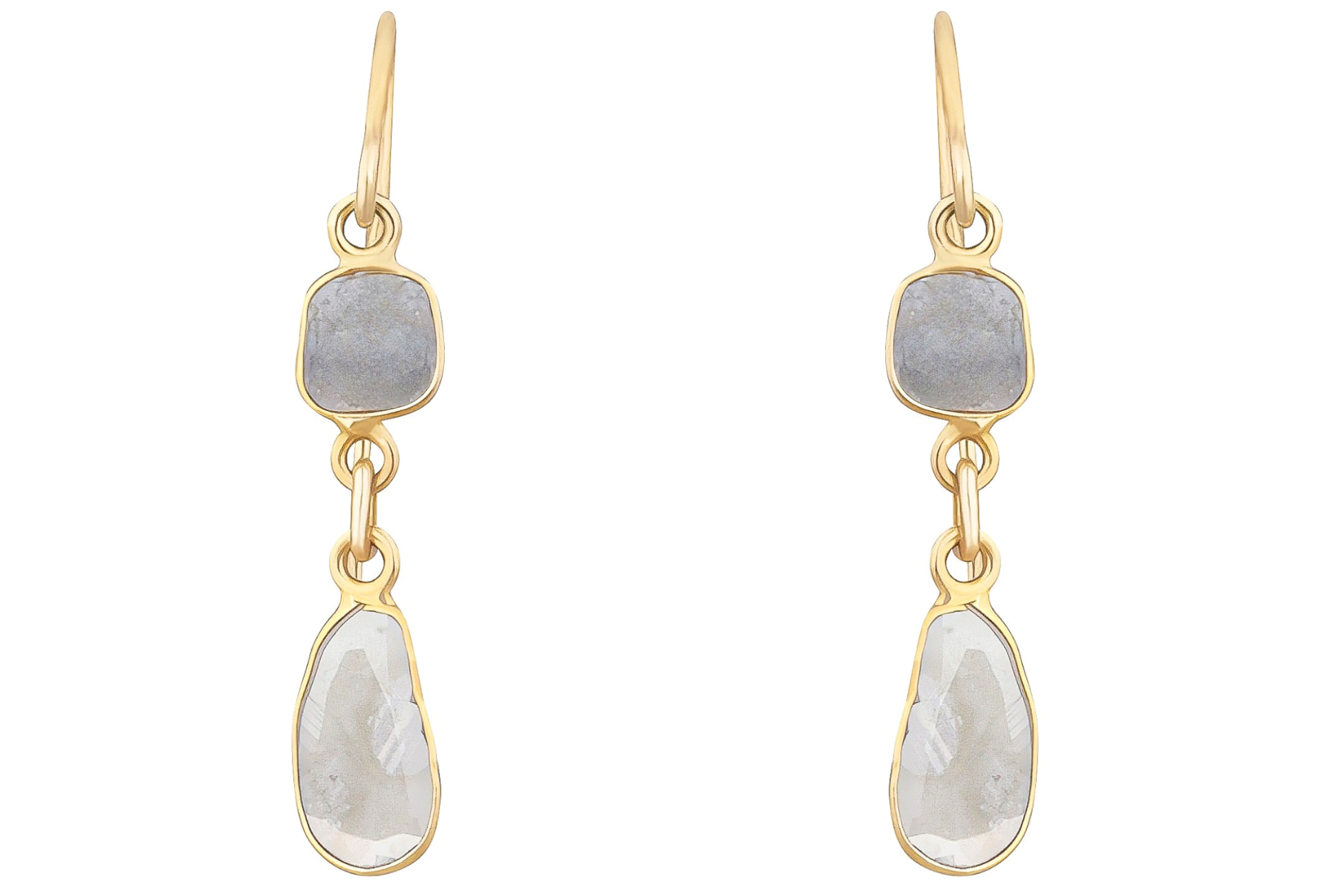 Delhi Diamond Double Drop Earrings