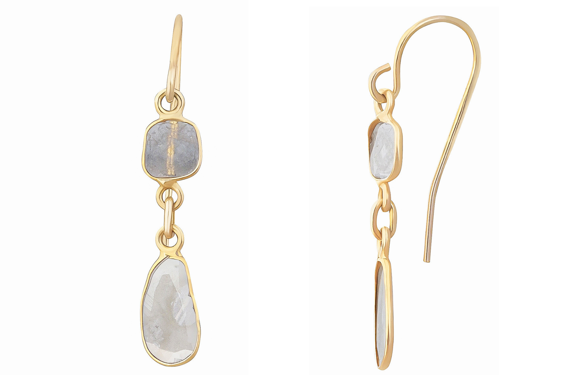 Delhi Diamond Double Drop Earrings
