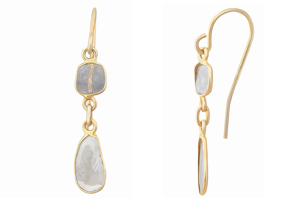 Delhi Diamond Double Drop Earrings