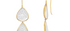 Carved Crystal Double Drop Earrings