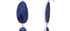 Lapis & Sterling Silver Double Drop Earrings