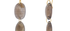 Drilled Smoky Quartz Double Drop Earrings