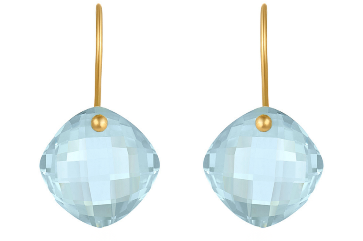 Elisa Blue Topaz Earrings