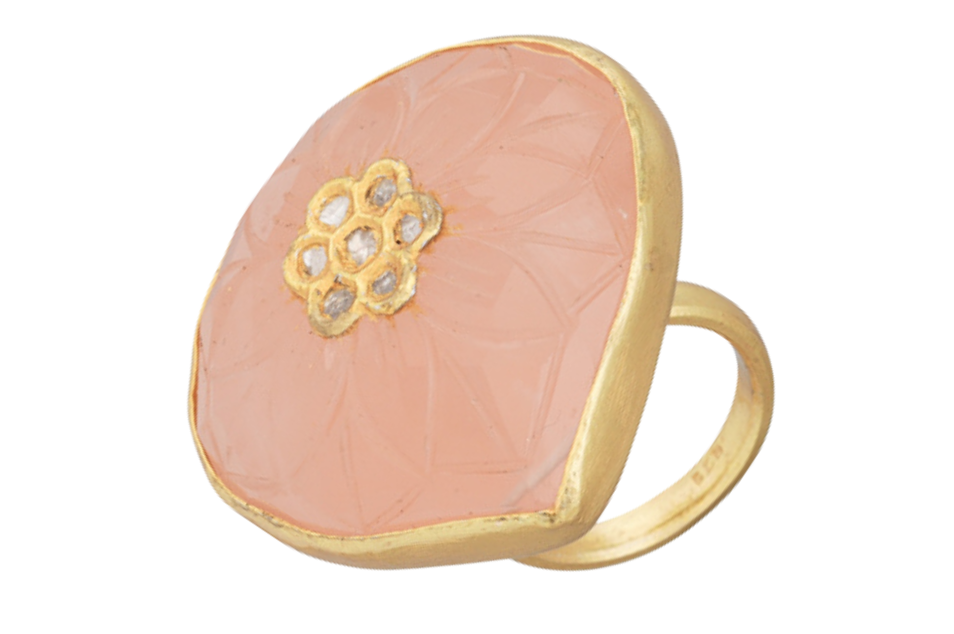 Ellie Rose Quartz & Diamond Jadau Ring