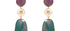 Ellie Sapphire, Rose Quartz & Diamond Jadau Earrings