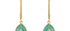 Elodie Green Onyx & Diamond Jadau Earrings