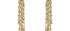Fine Gold Waterfall Earrings With Aquamarine And Pearl