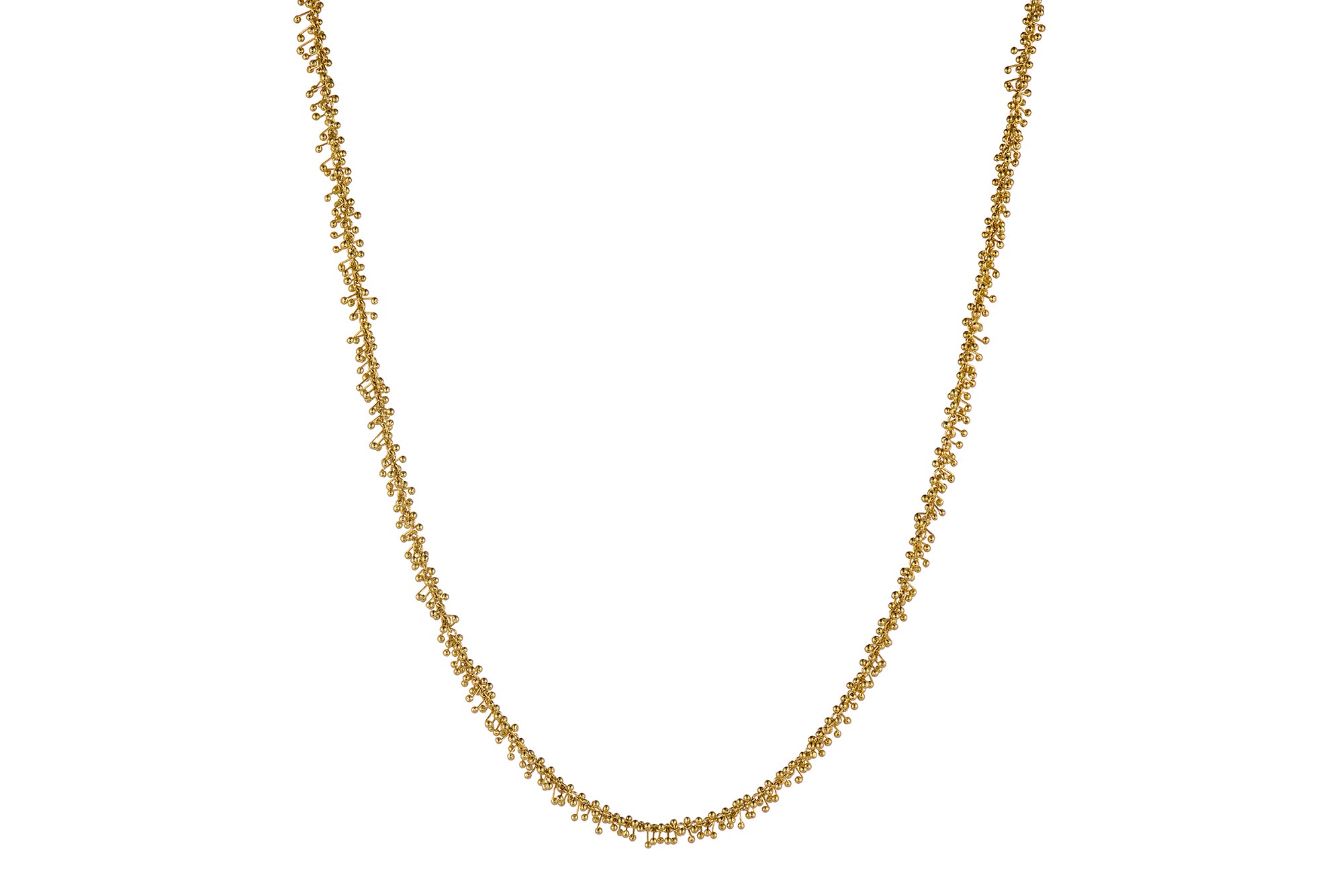 Fine Gold I8K Beaded Chain Necklace