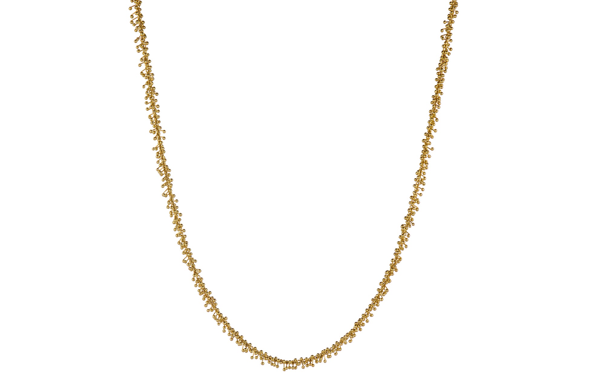 Fine Gold I8K Beaded Chain Necklace
