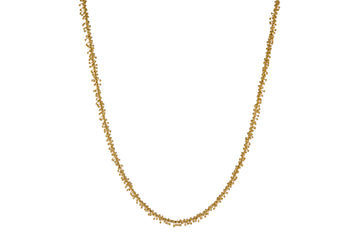 Fine Gold I8K Beaded Chain Necklace