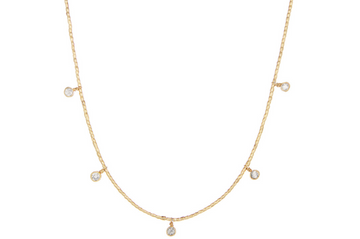 Fine Gold Diamond Pendant Necklace