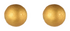 Fine Gold Half Round Stud Earrings