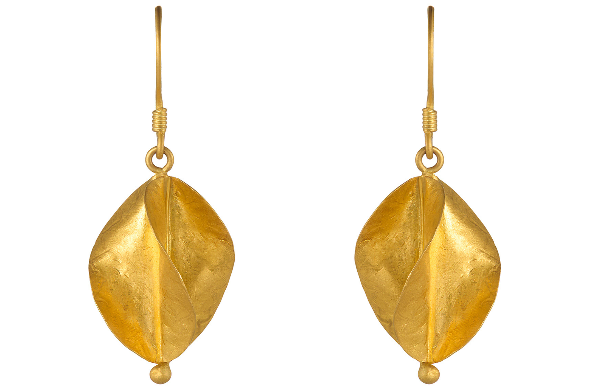 Fine Gold Mali Twist Earrings