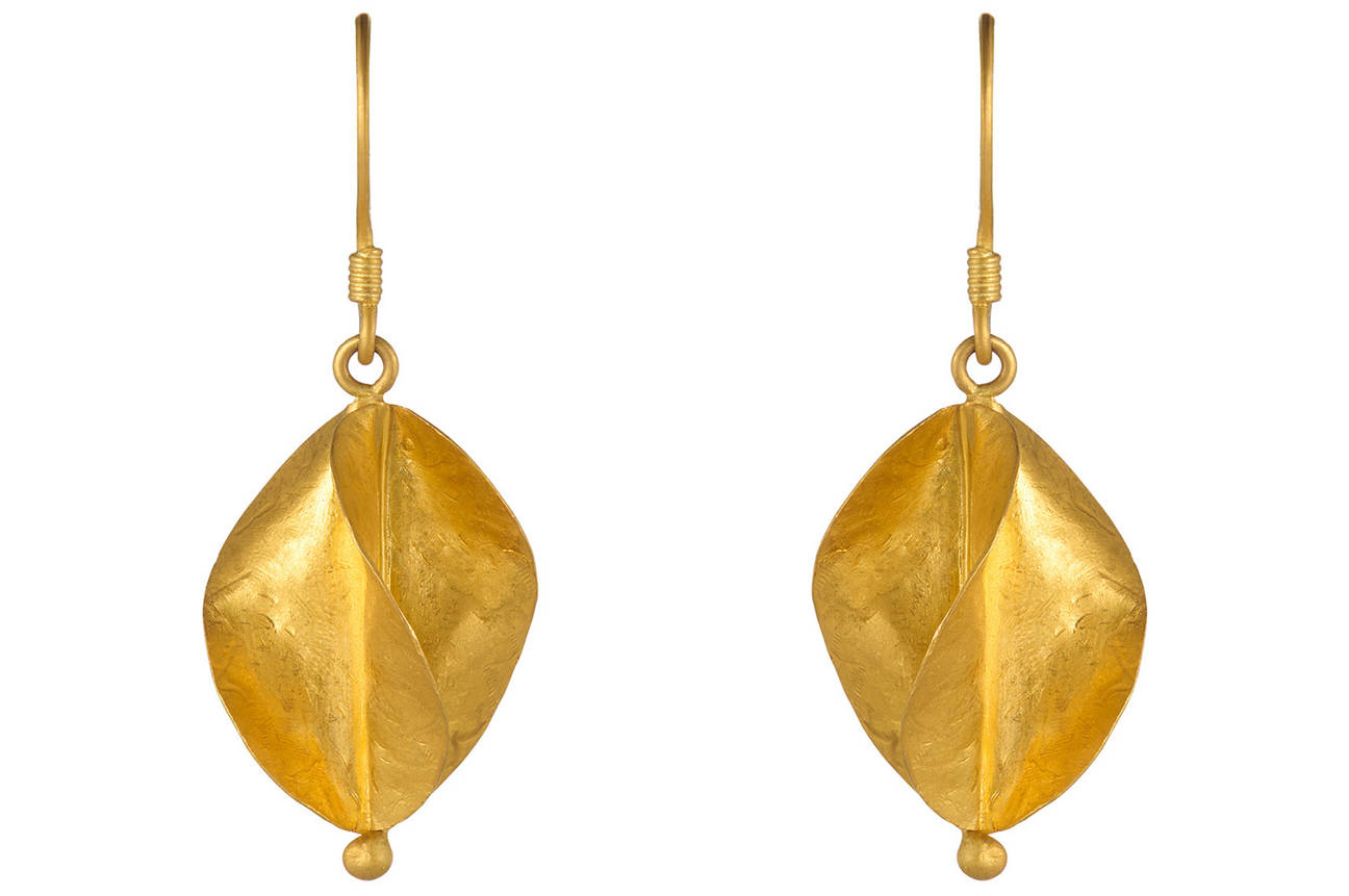 Fine Gold Mali Twist Earrings