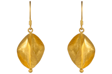 Fine Gold Mali Twist Earrings