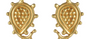 Fine Gold  Paisley Stud Earrings