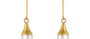 Fine Gold Hooded Pearl Drop Earrings