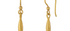 Fine Gold Flower Pod Drop Earrings