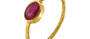 Fine Gold Ring Set With Ruby