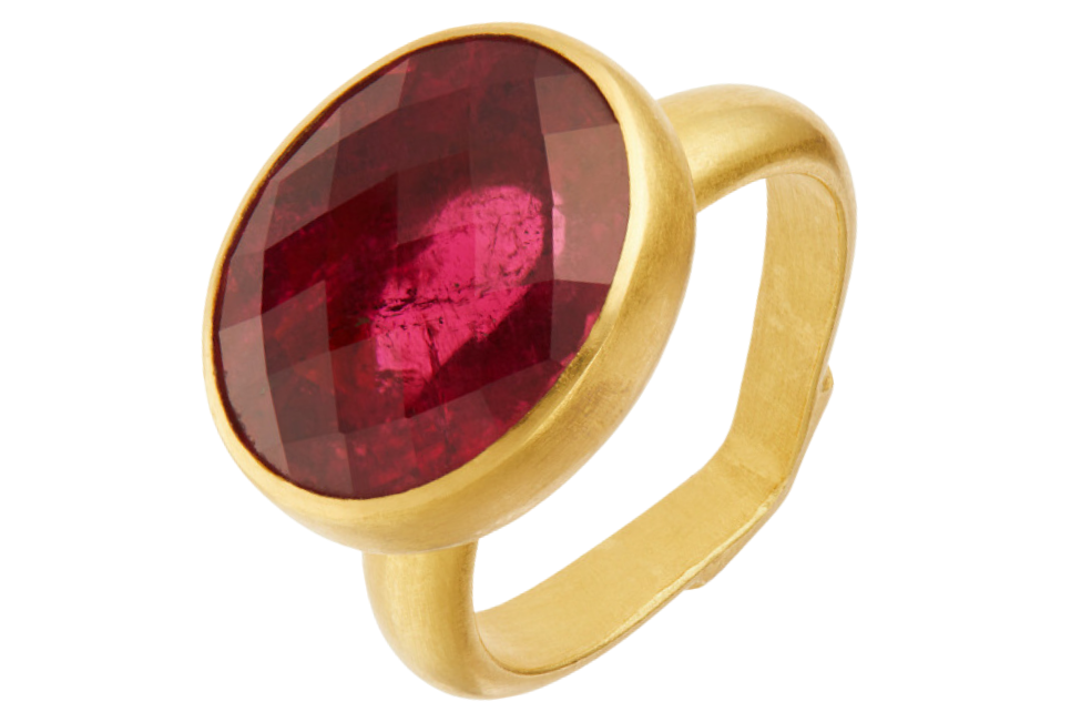 Samiya Pink Tourmaline Fine Gold Ring