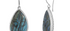 Carved Labradorite Silver Drop Earrings