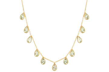 Flutter Green Amethyst Necklace