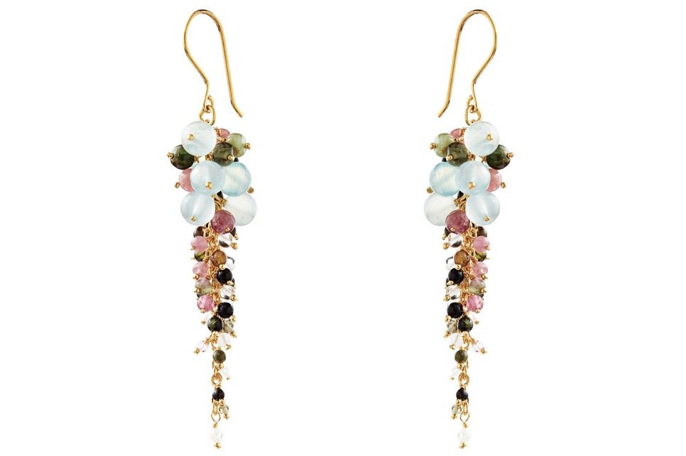 Gabriella Tourmaline Beaded Earrings