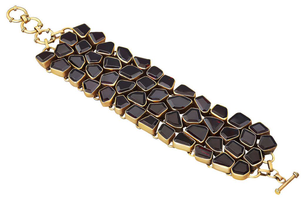 Garnet Mutli Set Gemstone Bracelet