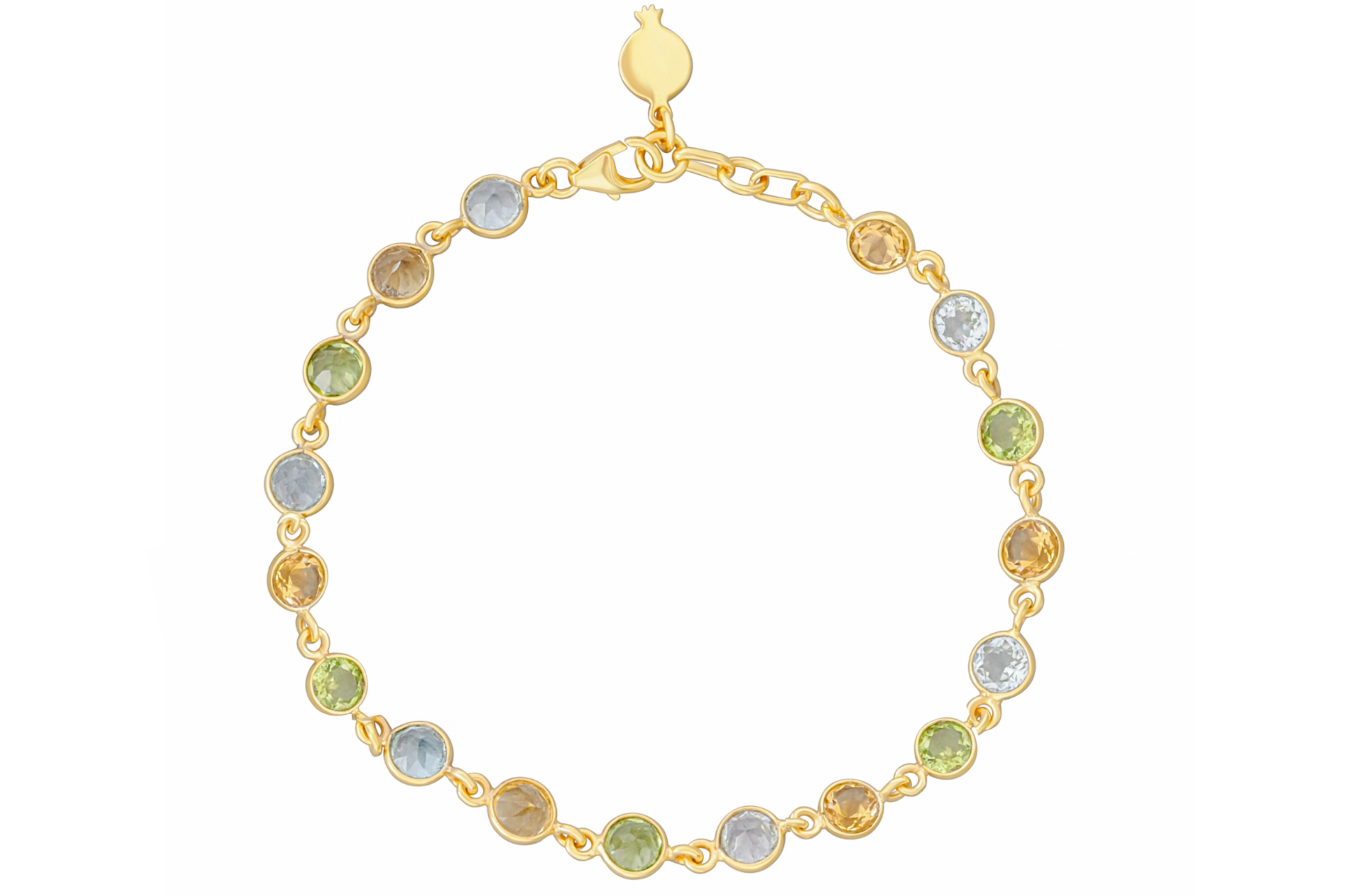 Topaz and citrine bracelet hotsell