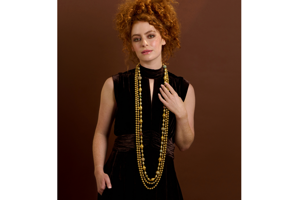 Dholki & Jadau Bead Knotted Long Necklace