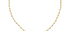 Plain Gold Plated Rosary Necklace