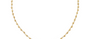Plain Gold Plated Rosary Necklace