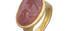 India Pink Tourmaline Cabochon Ring