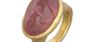 India Pink Tourmaline Cabochon Ring