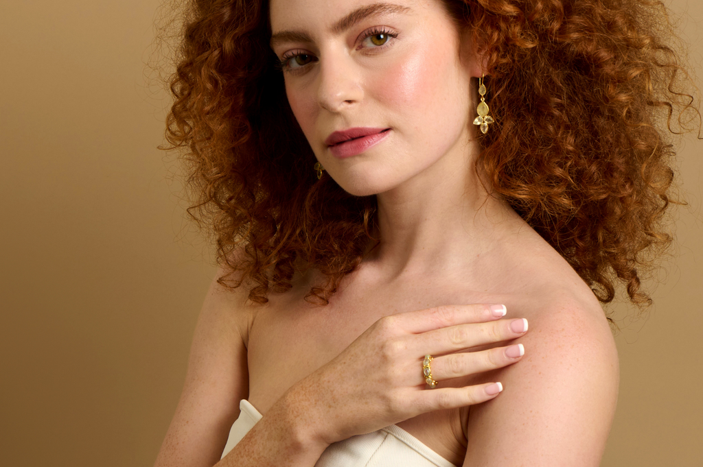 Lottie Prehnite Eternity Ring