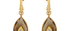 Gold Hoop Earrings With Smoky Quartz Jadau Drops