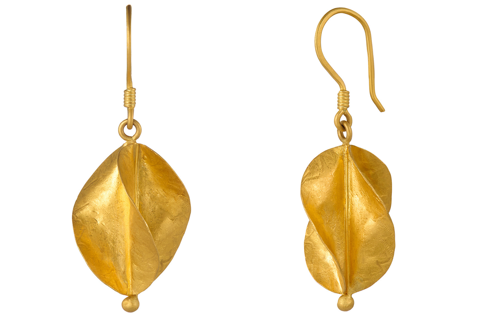Fine Gold Mali Twist Earrings
