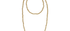 Golden Round Bead Long Knotted Necklace