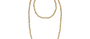 Golden Round Bead Long Knotted Necklace